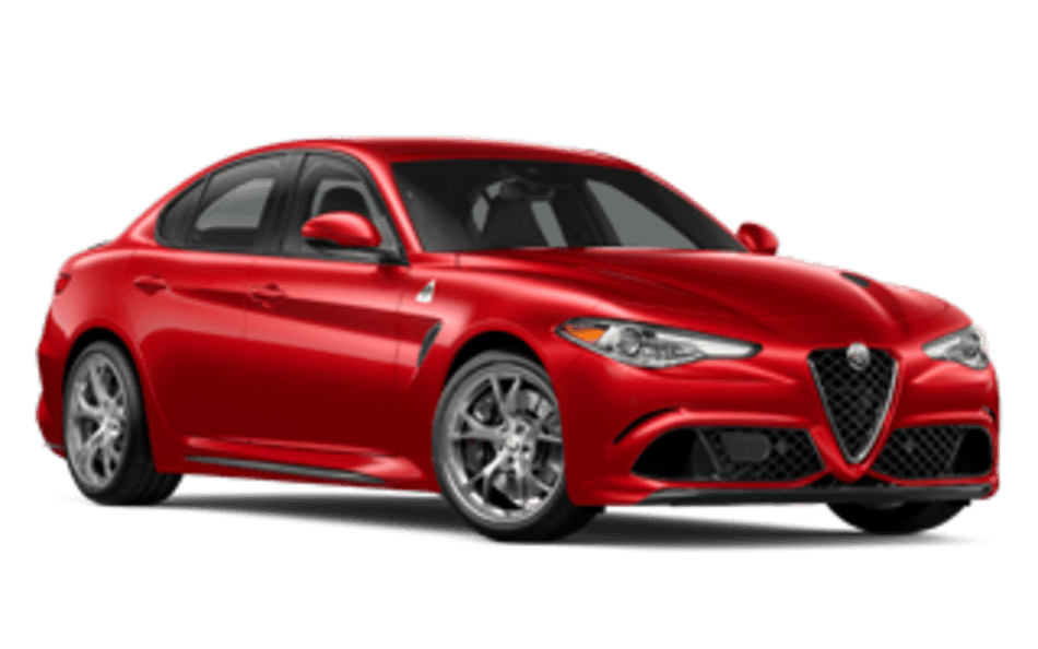 A three-quarter side view of the 2020 Alfa Romeo Giulia.