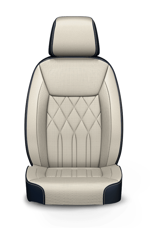 2019 Chrysler 300 quilted Nappa Leather-faced Indigo and Linen seats