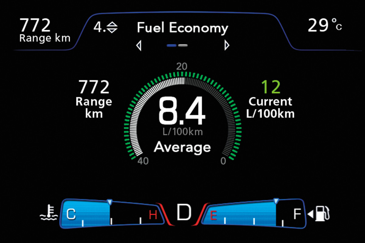 2019 Chrysler 300 with in-cluster display
