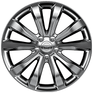 19-inch polished aluminum