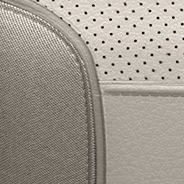 Nappa leather-faced with perforated inserts – Linen