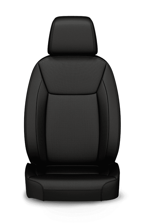 2019 Chrysler 300 Nappa Leather-faced black seats with perforated inserts
