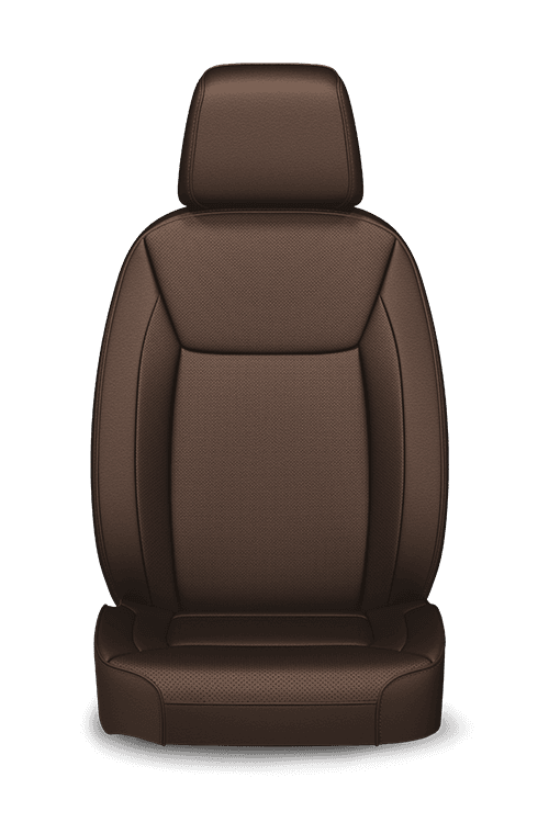 Nappa leather-faced with perforated inserts – Deep Mocha