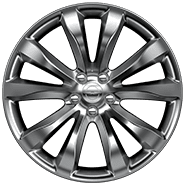 20-inch polished aluminum
