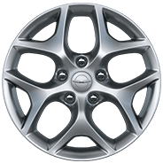 18-inch Satin Silver aluminum