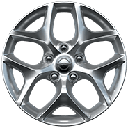 18-inch polished aluminum