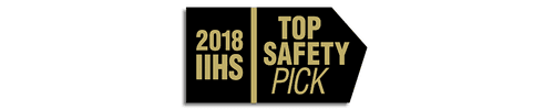 2018 IIHS Top Safety Pick + when equipped with optional front crash prevention and specific headlights