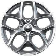 18-inch polished aluminum
