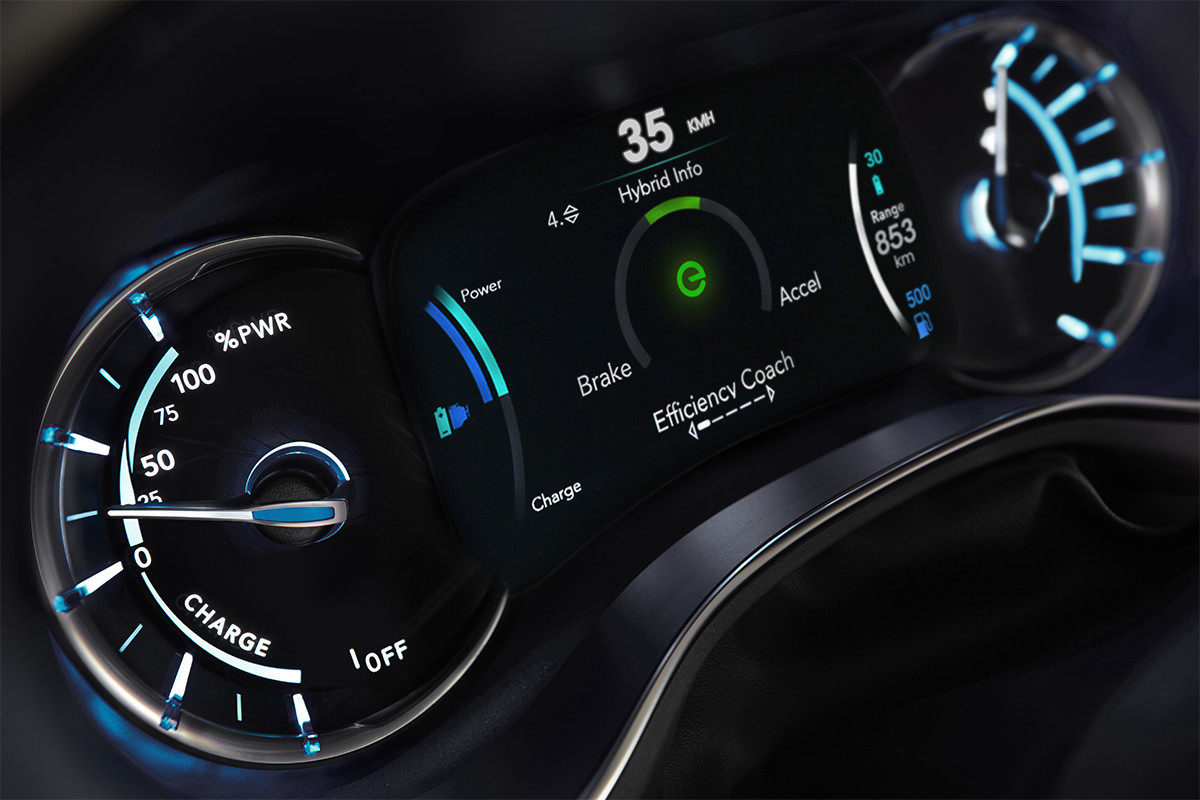 Outils de la Chrysler Pacifica Hybrid 2018 - système d’évaluation intégré