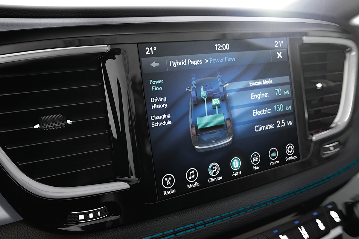 Outils de la Chrysler Pacifica Hybrid 2018 - gardez un œil sur votre consommation d’énergie