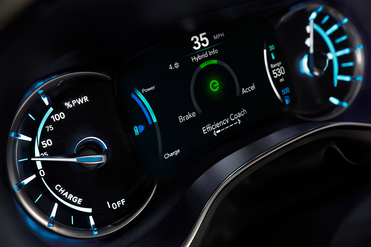 Système d’évaluation au groupe d’instruments de la Chrysler Pacifica Hybrid 2019