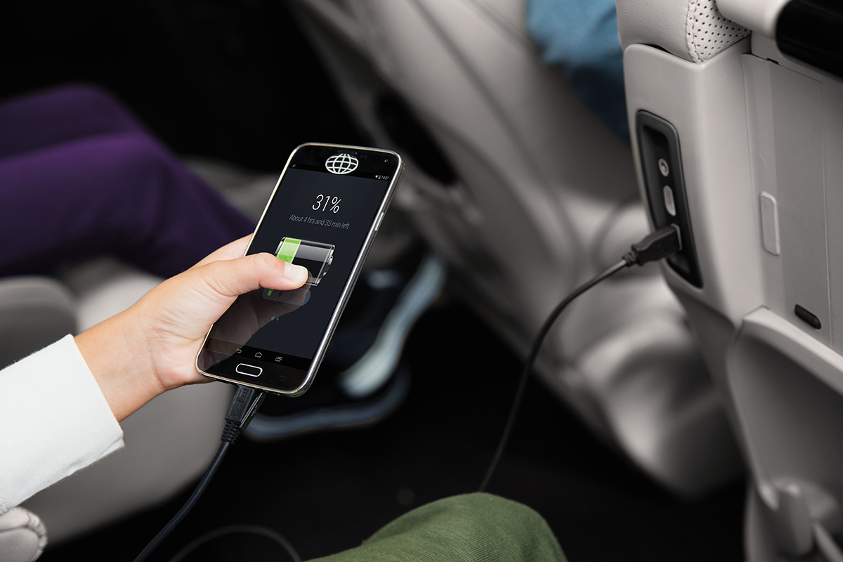 Ports USB des sièges arrière de la Chrysler Pacifica Hybrid 2019