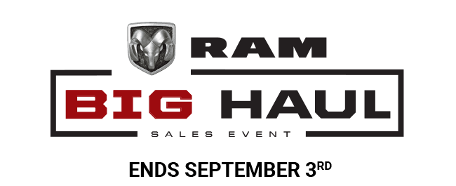 Ram Big Haul Sales Event, ends September third