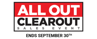 Allout Clearout Event, ends September 30