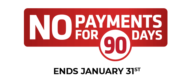 No Payments for 90 days, ends January 31st