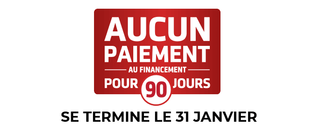 Aucun paiement pour 90 jours, se termine le 31 janvier