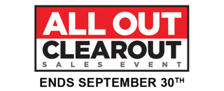 Allout Clearout Event, Ends September 30th