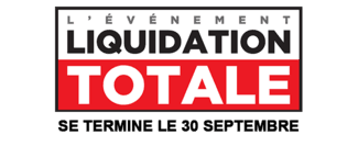 L'événement liquidation totale, se termine le 30 septembre