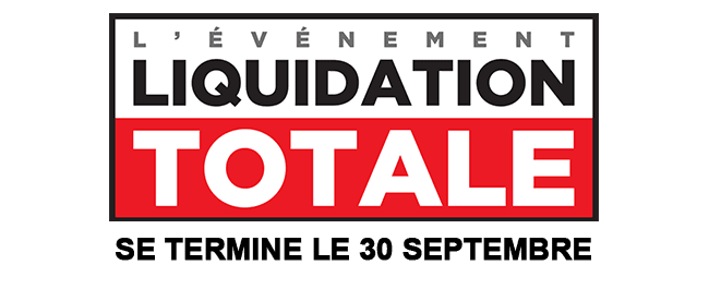 L'événement liquidation totale, se termine le 30 septembre