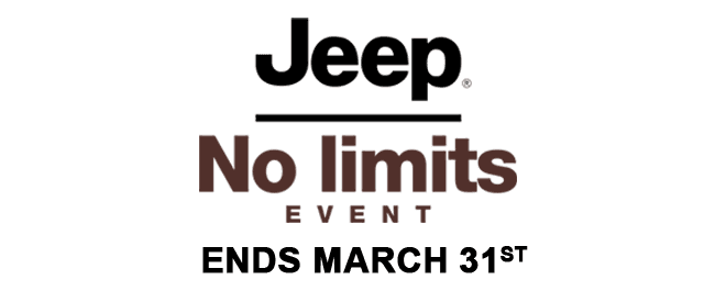 Jeep No Limits Event, ends March 31st