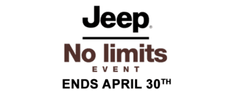 Jeep No Limits Event, ends April 30th