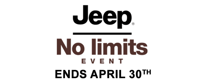 Jeep No Limits Event, ends April 30th