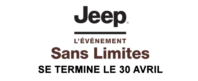 Jeep l'événement sans limites, se termine le 30 avril