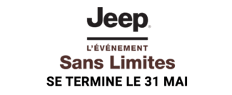 Jeep l'événement sans limites, se termine le 31 mai