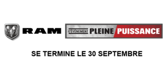 Ram L'événement Peine Puissance. Se termine le 30 septembre