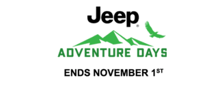 Jeep Adventure Days. Ends November 1st