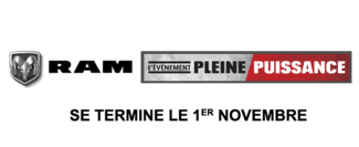 Ram L'événement Peine Puissance. Se termine le 1er novembre