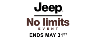 Jeep no Limits Event. Ends May 31st