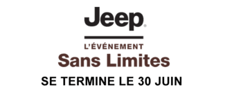 L'événement Jeep Sans Limites. Se termine le 30 juin