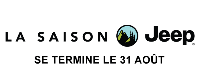 La saison Jeep. Se termine le 31 août