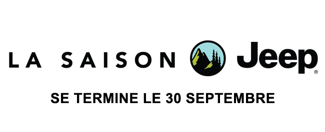 La saison Jeep. Se termine le 30 septembre