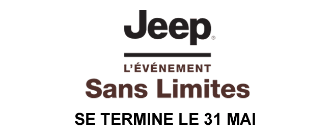 Jeep l'événement sans limites Se termine le 31 mai