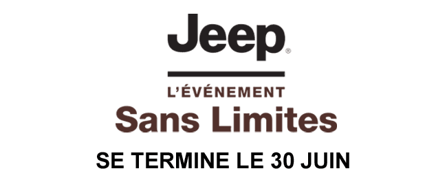 Jeep l'événement sans limites Se termine le 30 juin