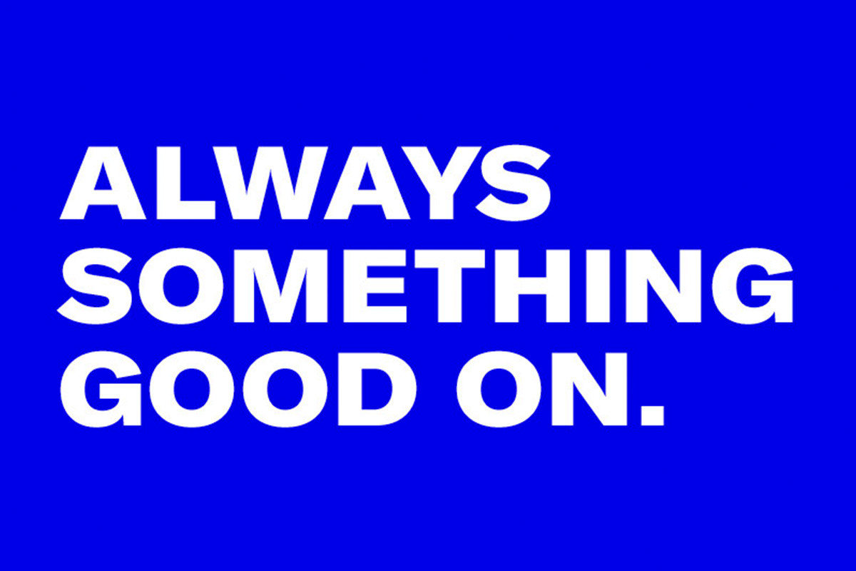 SiriusXM Satellite Radio logobox displaying the words “Always Something Good On”.