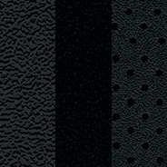 À dessus en cuir Nappa avec empiècements perforés - noir avec garnitures noir métallisé et coutures contrastantes tungstène