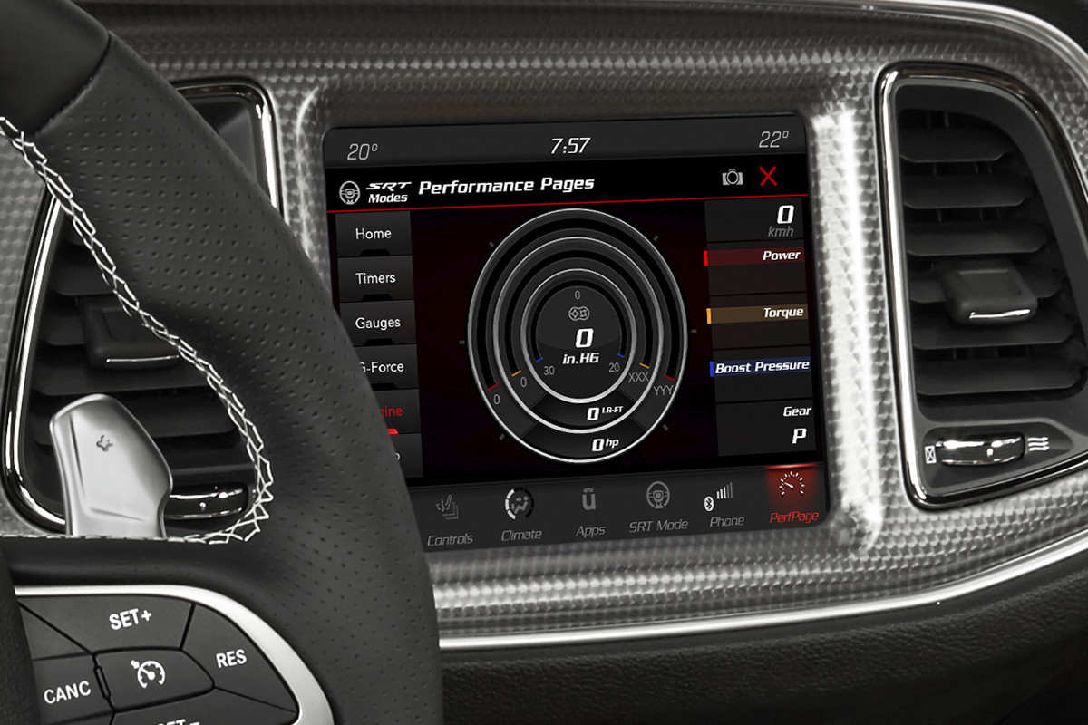 Caractéristiques de la Dodge Challenger 2018 – Étalonnage personnalisé de la performance