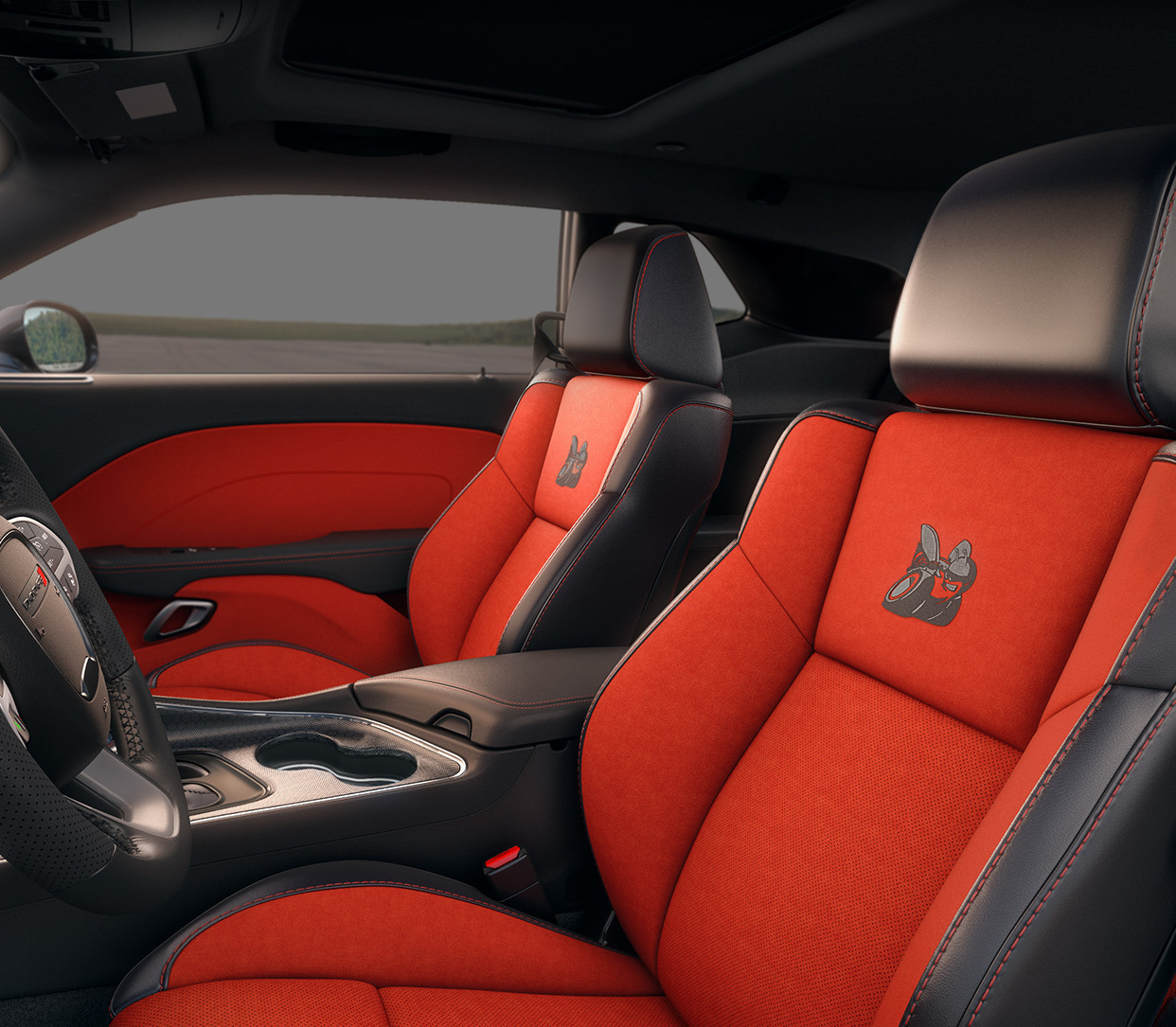 Habitacle de la Dodge Challenger 2018 – Sièges avant