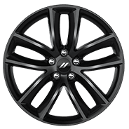 20 by 9-inch Black Noise aluminum