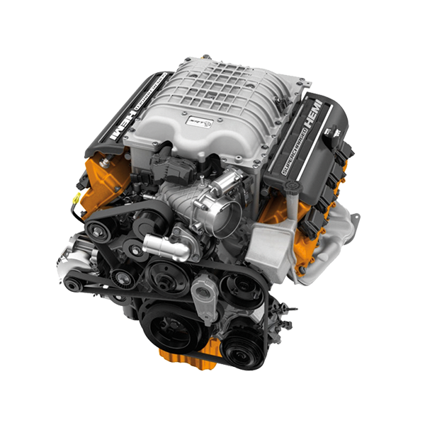 Moteur V8 HEMI<sup>MD</sup> SRT<sup>MD</sup> Hellcat suralimenté de 6,2 L