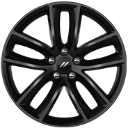 20 by 9-inch Black Noise aluminum