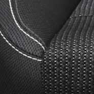 Sport cloth – Black with Tungsten accent stitching
