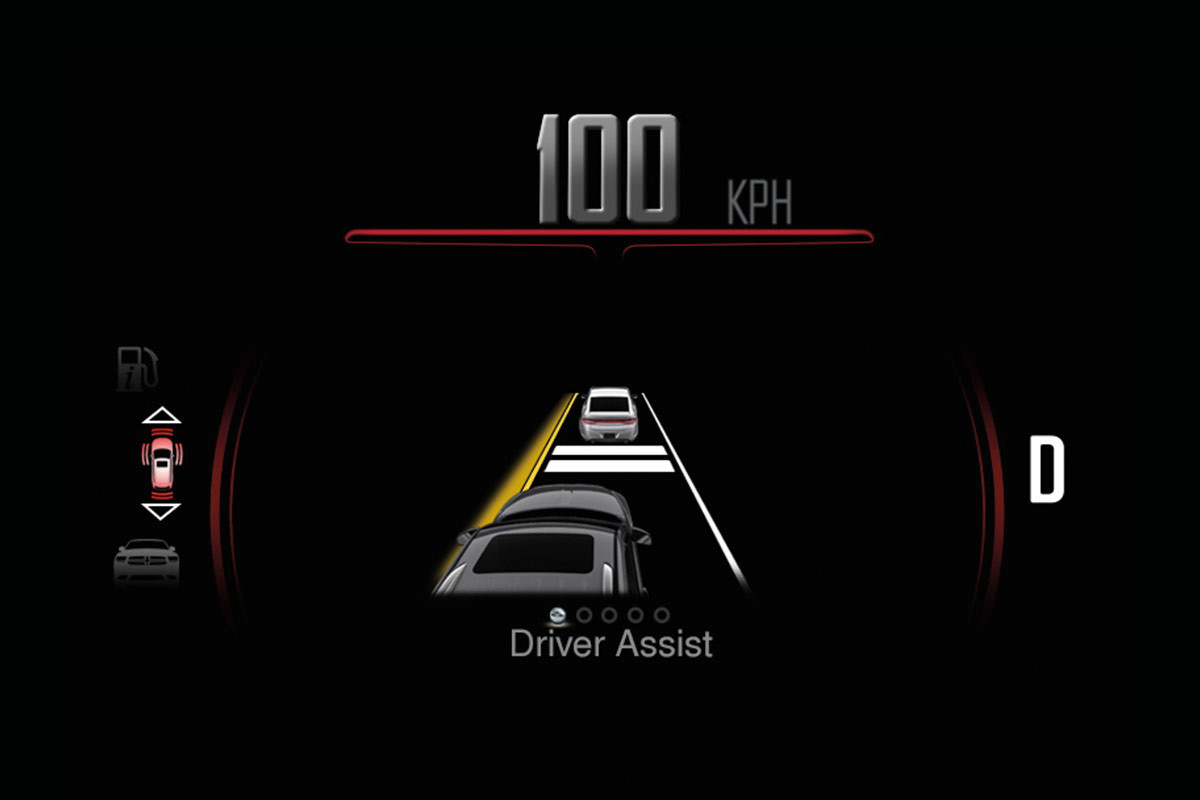 2019 Dodge Durango view of lane departure warning and lane keep assist system