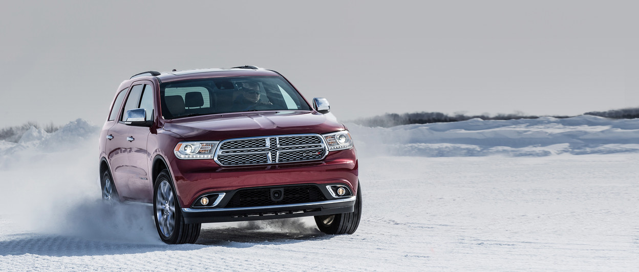 Dodge Durango 2018 illustré en blanc, vue de l’extérieur
