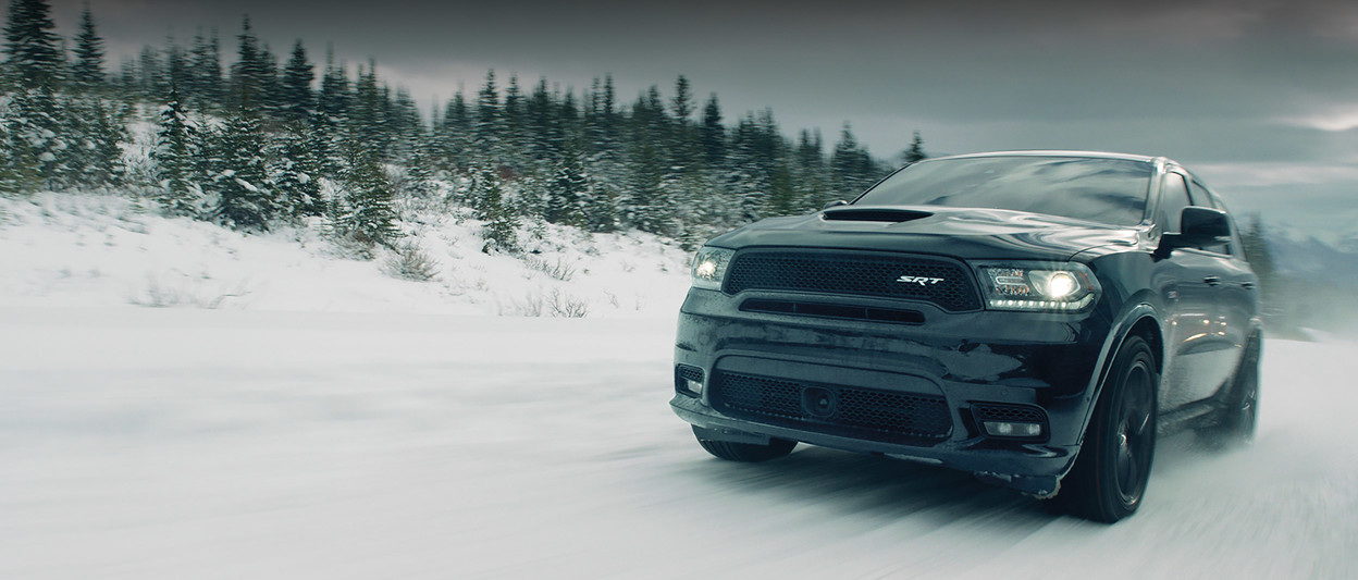 Vue extérieure du Dodge Durango 2019 illustré en noir