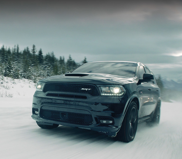 Vue extérieure du Dodge Durango 2019 illustré en noir