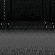 Similicuir Torino avec empiècements de suède perforés -
Noir avec coutures contrastantes argent